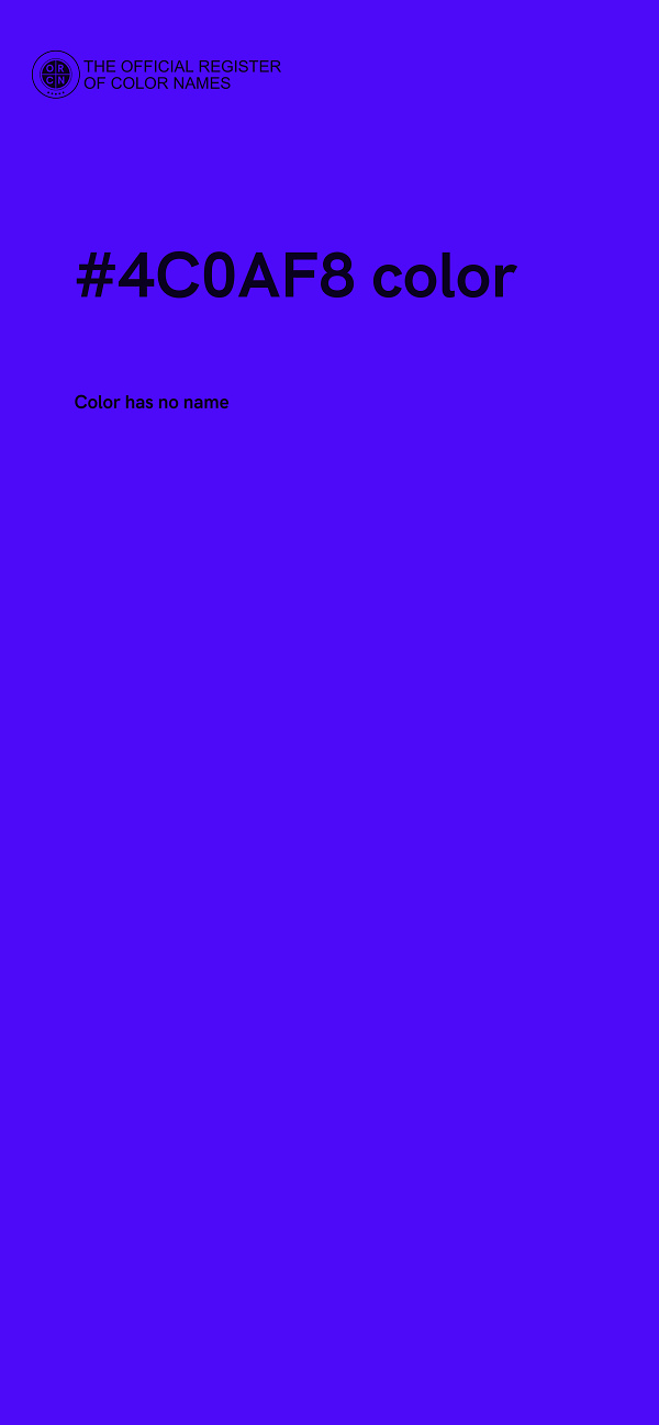 #4C0AF8 color image