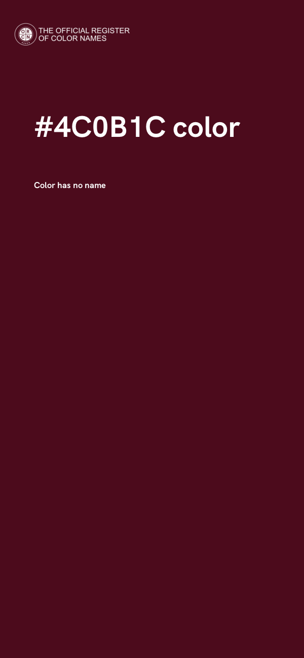 #4C0B1C color image