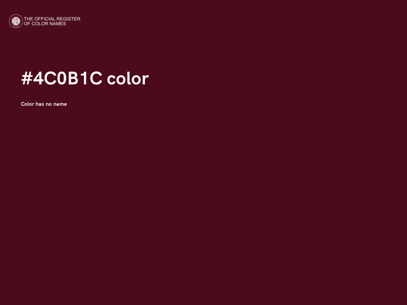 #4C0B1C color image