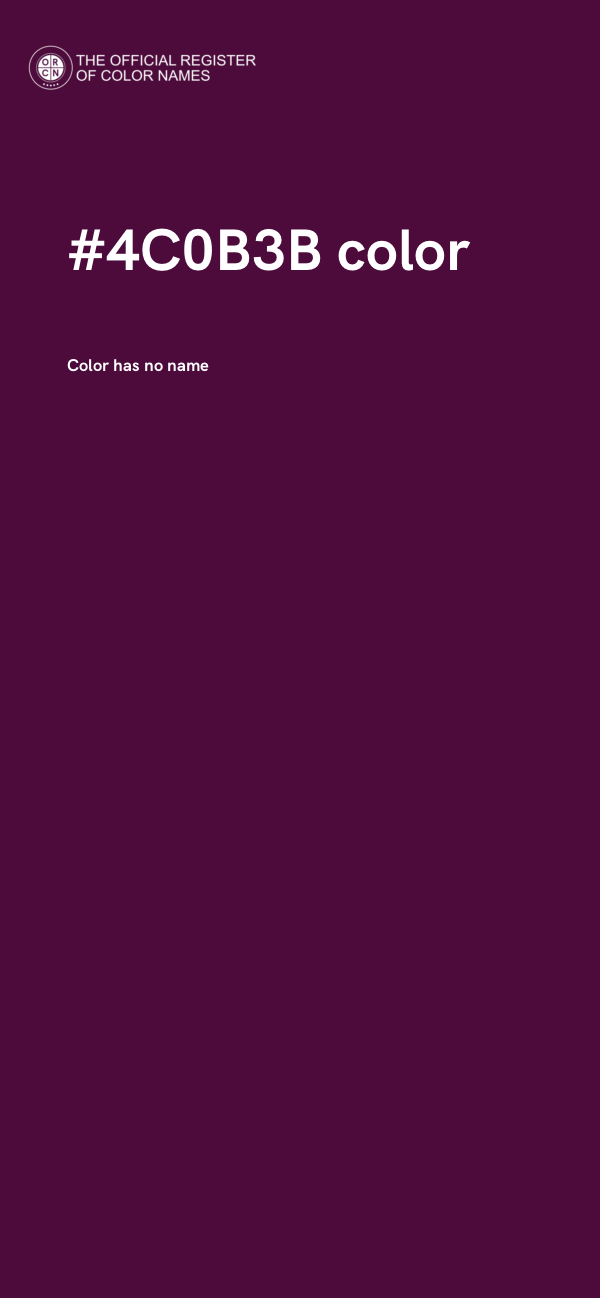 #4C0B3B color image