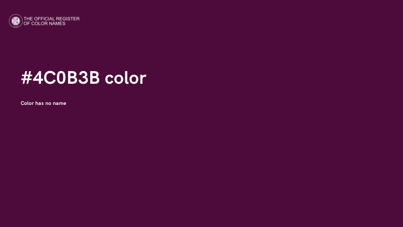 #4C0B3B color image