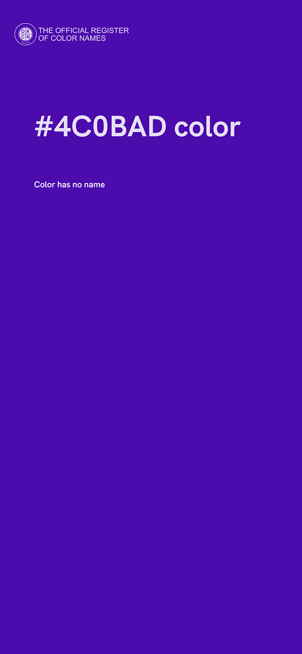 #4C0BAD color image