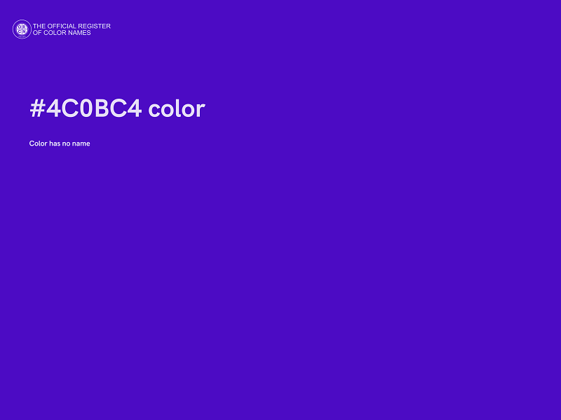 #4C0BC4 color image