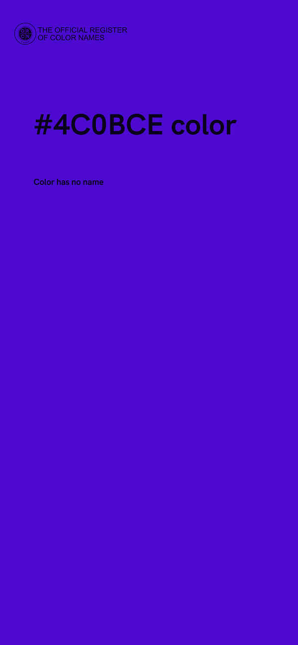 #4C0BCE color image