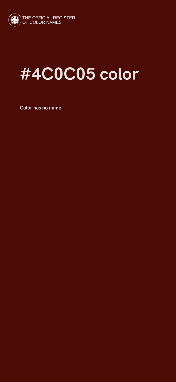 #4C0C05 color image