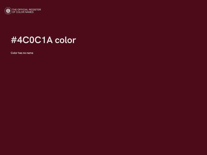 #4C0C1A color image