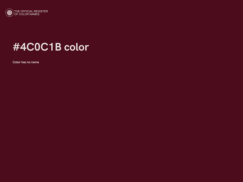 #4C0C1B color image