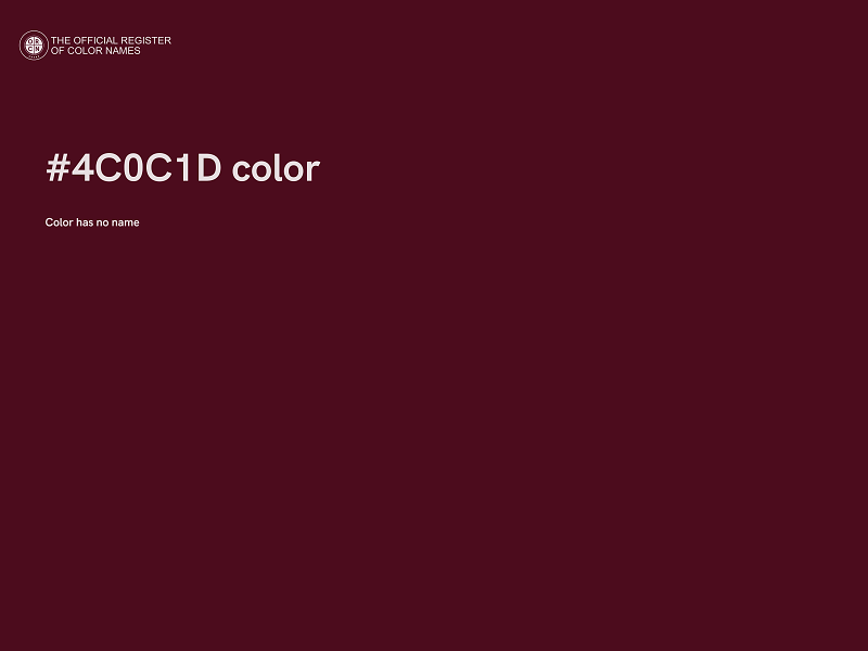 #4C0C1D color image