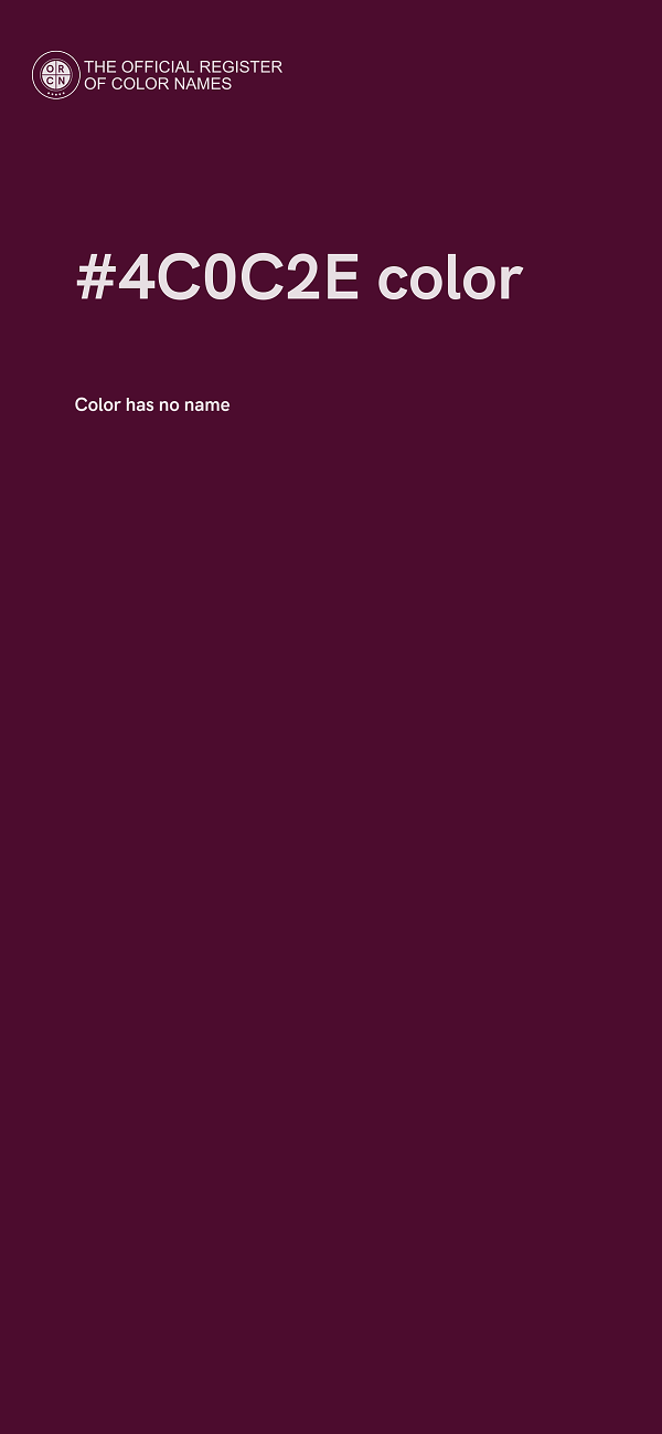 #4C0C2E color image