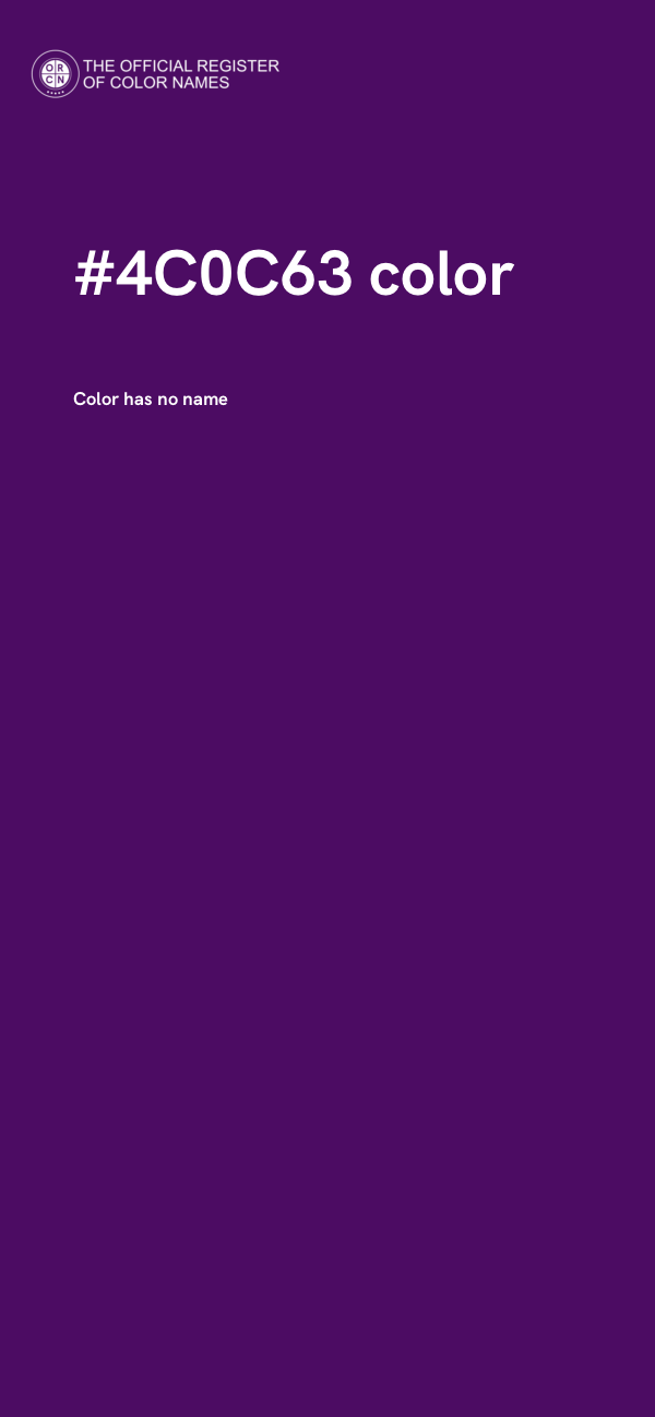 #4C0C63 color image
