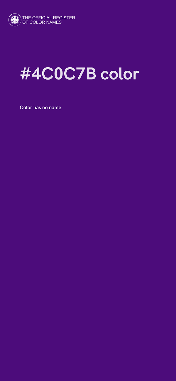 #4C0C7B color image