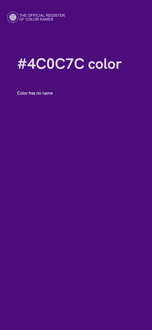 #4C0C7C color image