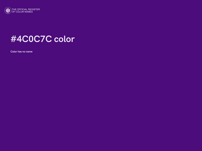 #4C0C7C color image