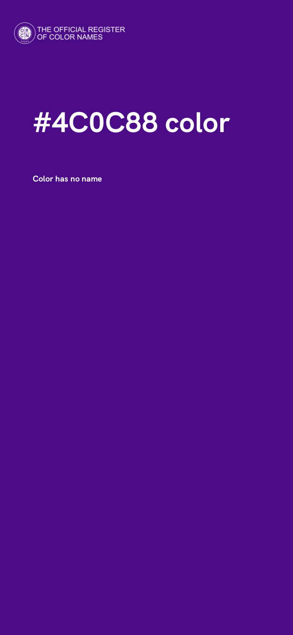 #4C0C88 color image
