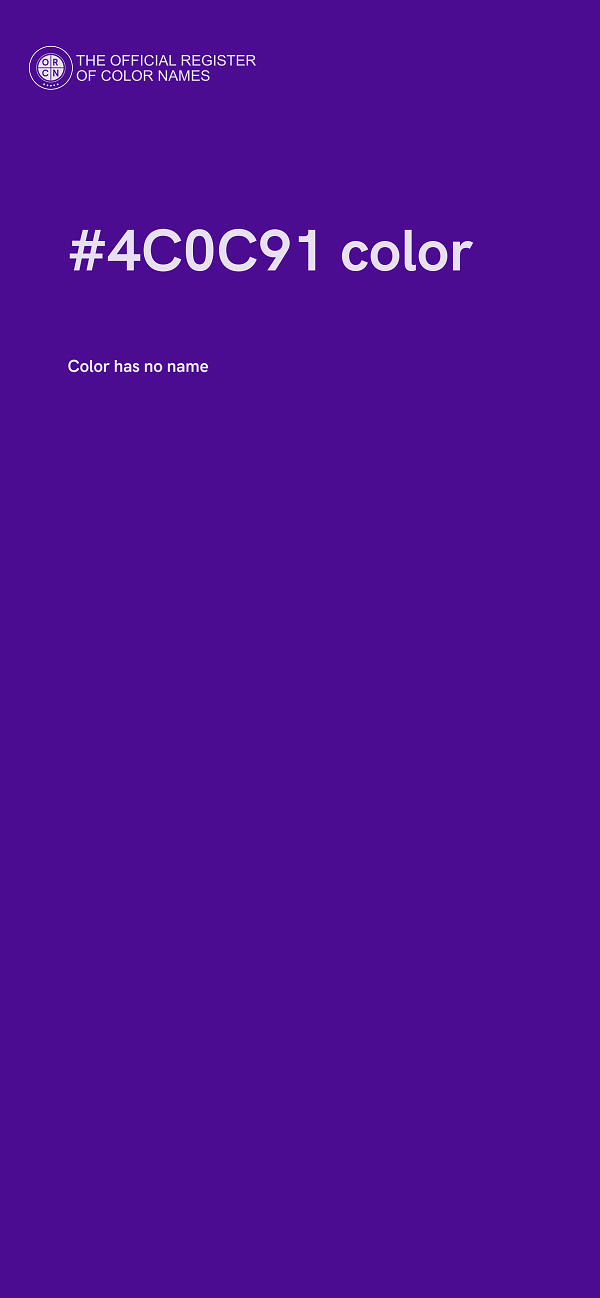 #4C0C91 color image