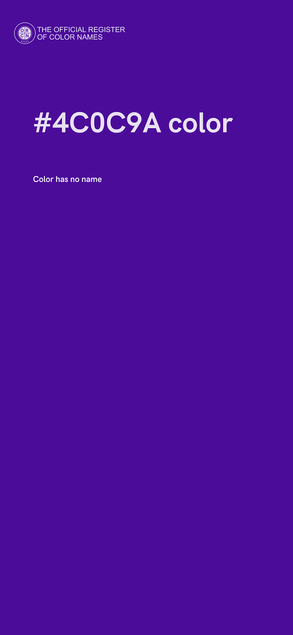 #4C0C9A color image