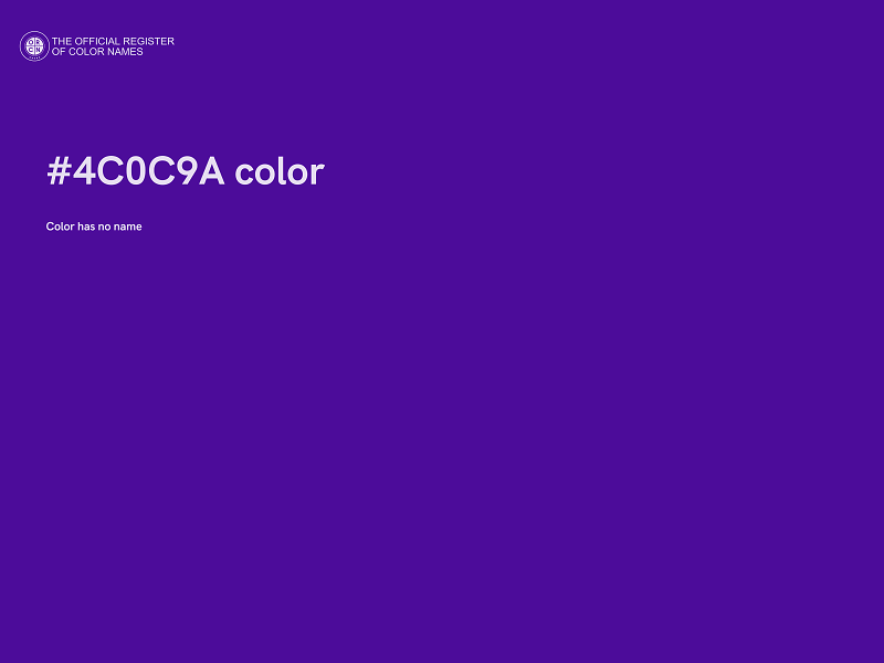 #4C0C9A color image