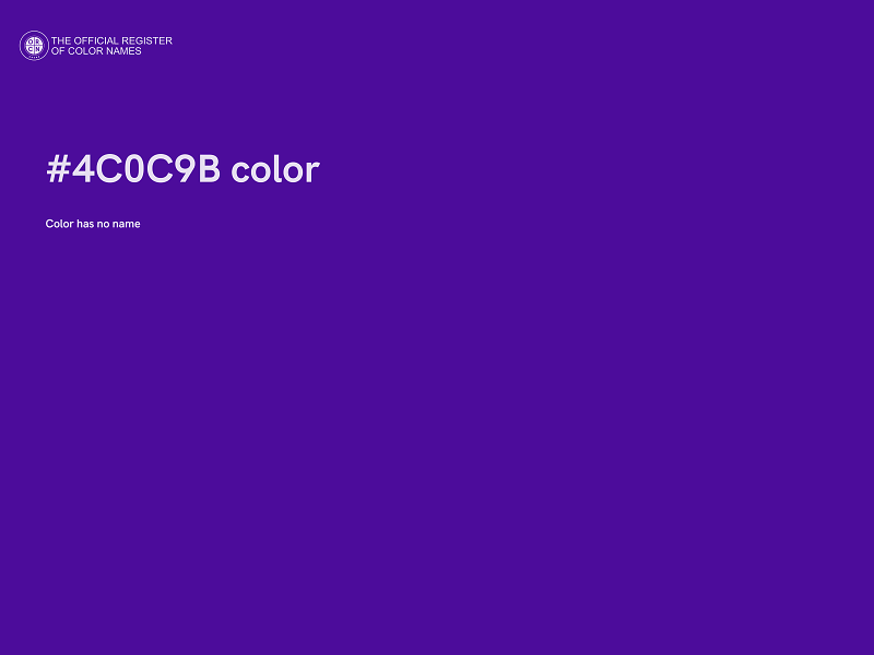 #4C0C9B color image