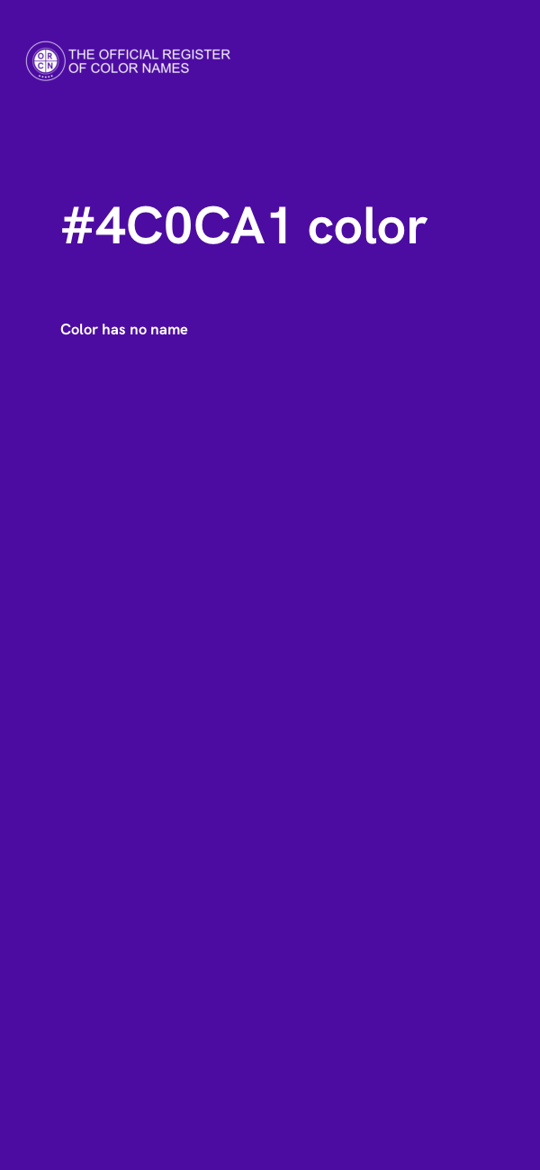 #4C0CA1 color image
