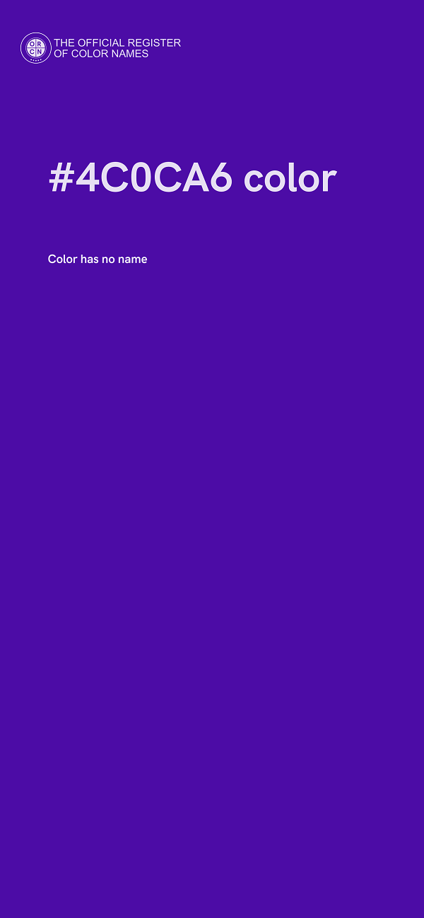 #4C0CA6 color image