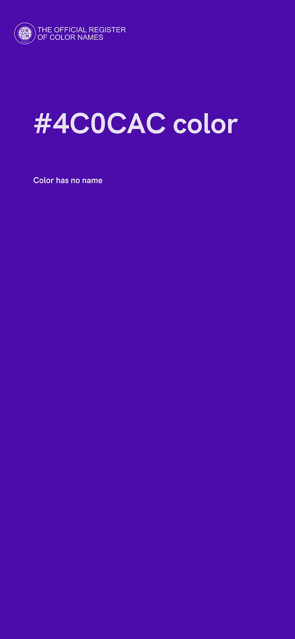 #4C0CAC color image