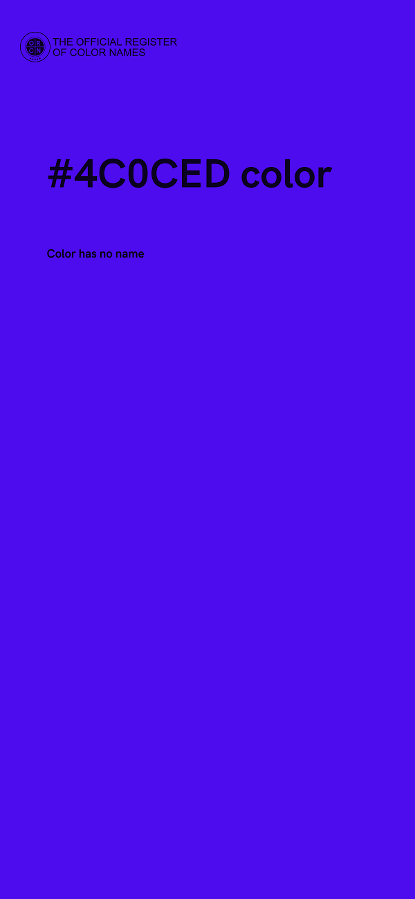 #4C0CED color image