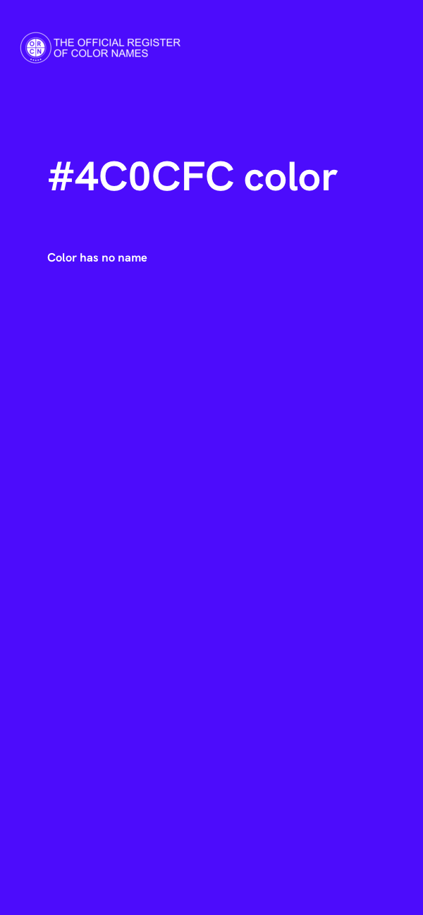 #4C0CFC color image