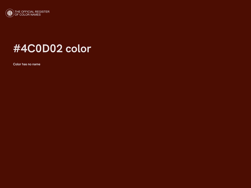 #4C0D02 color image