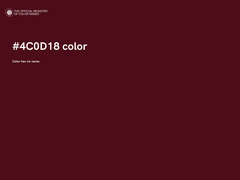 #4C0D18 color image
