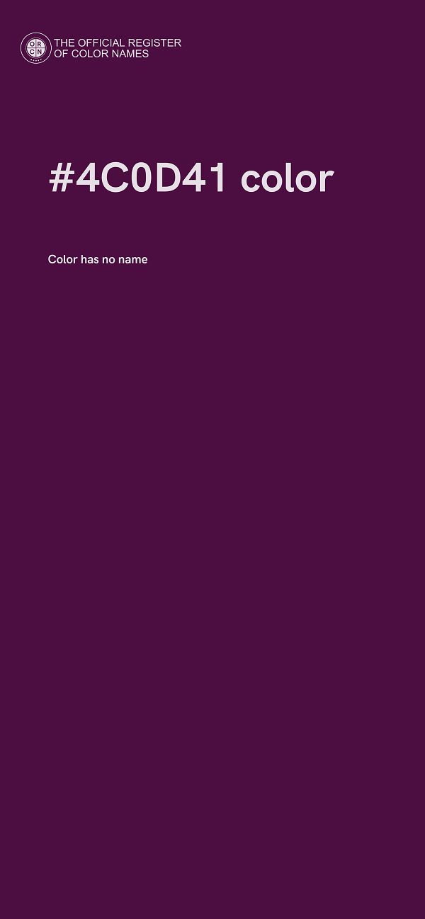 #4C0D41 color image