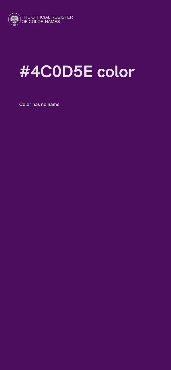 #4C0D5E color image