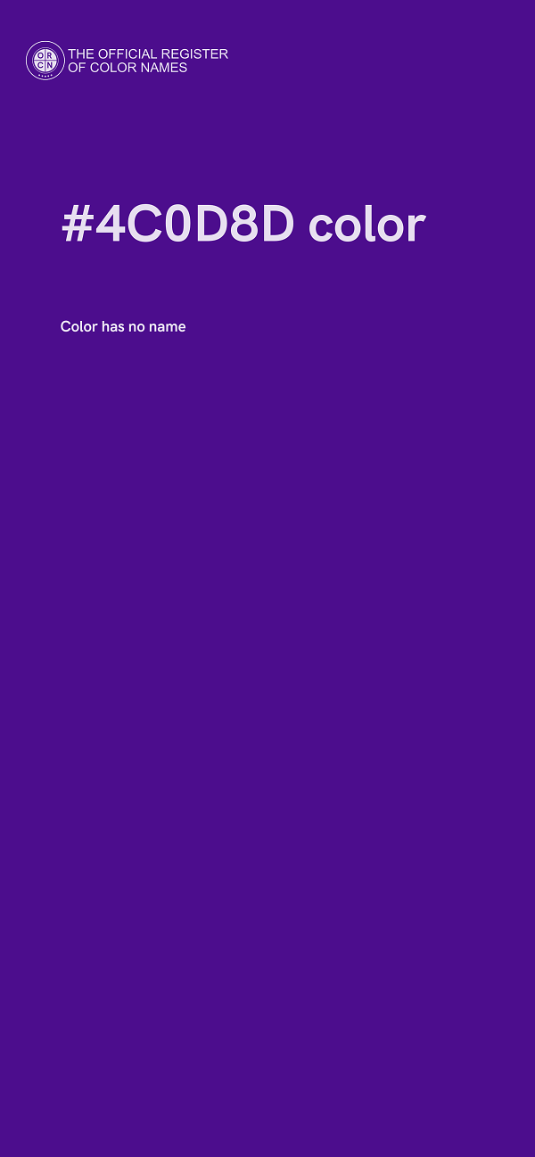 #4C0D8D color image