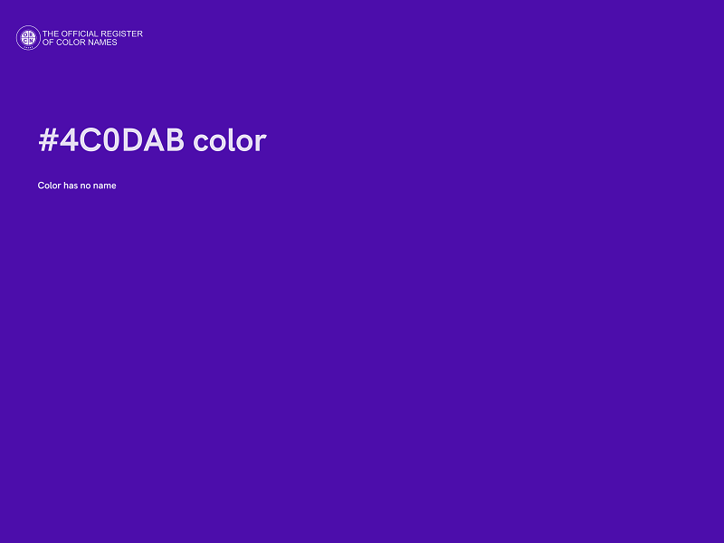 #4C0DAB color image