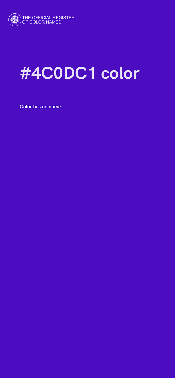 #4C0DC1 color image