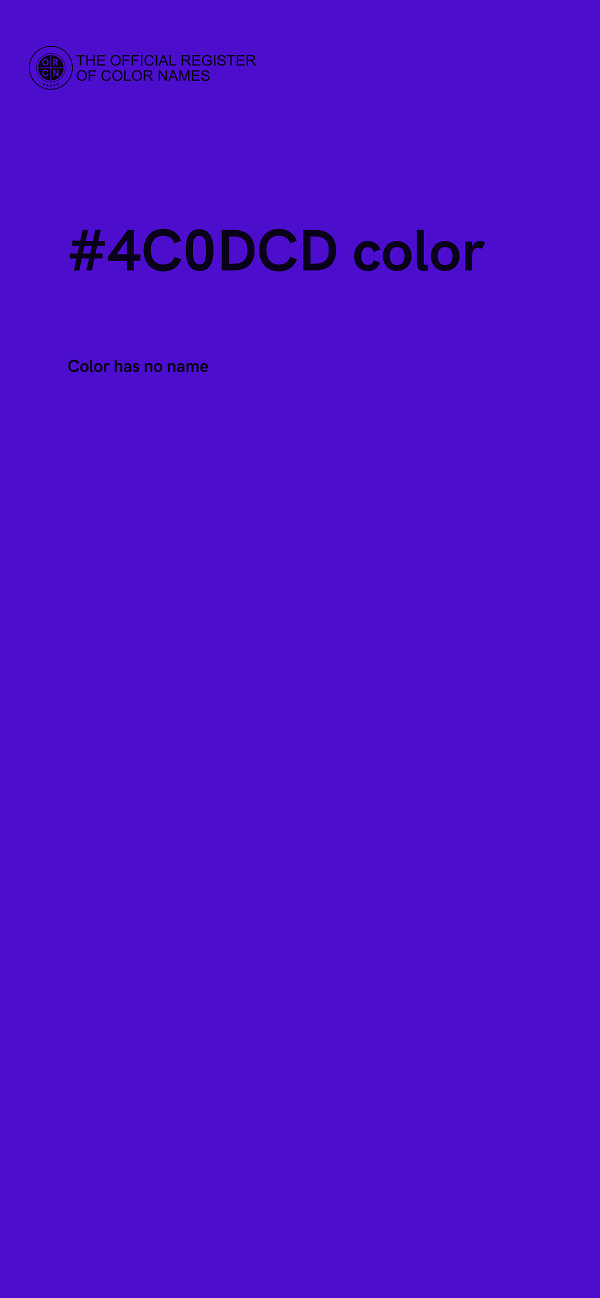 #4C0DCD color image