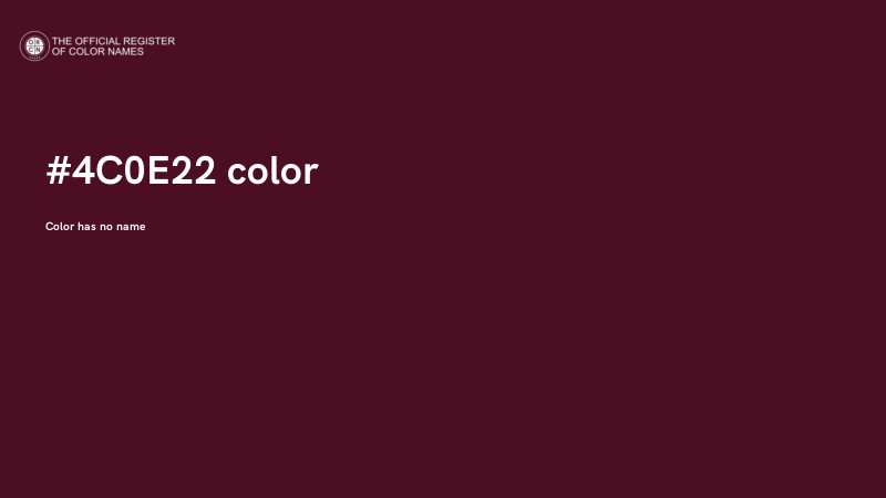 #4C0E22 color image