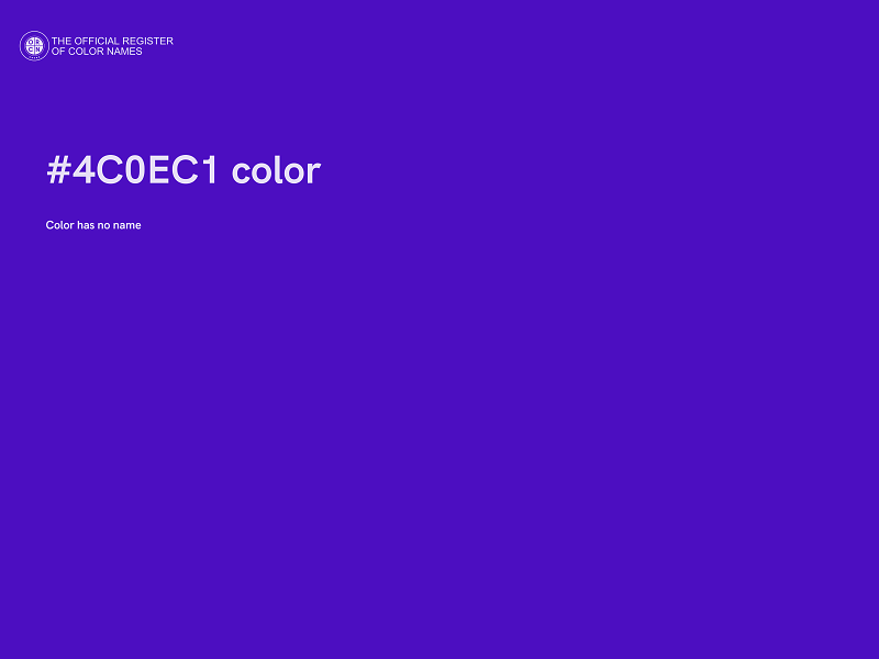 #4C0EC1 color image