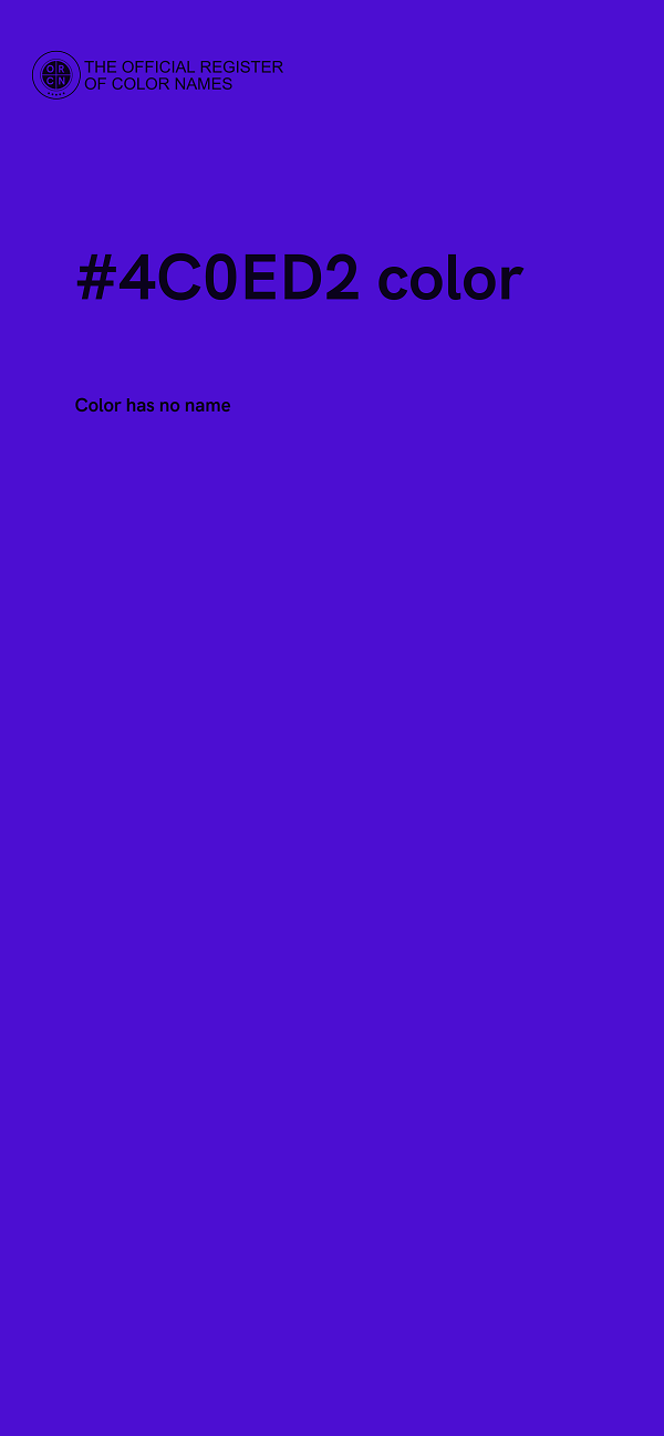 #4C0ED2 color image