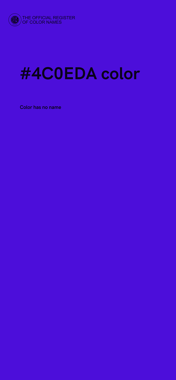 #4C0EDA color image