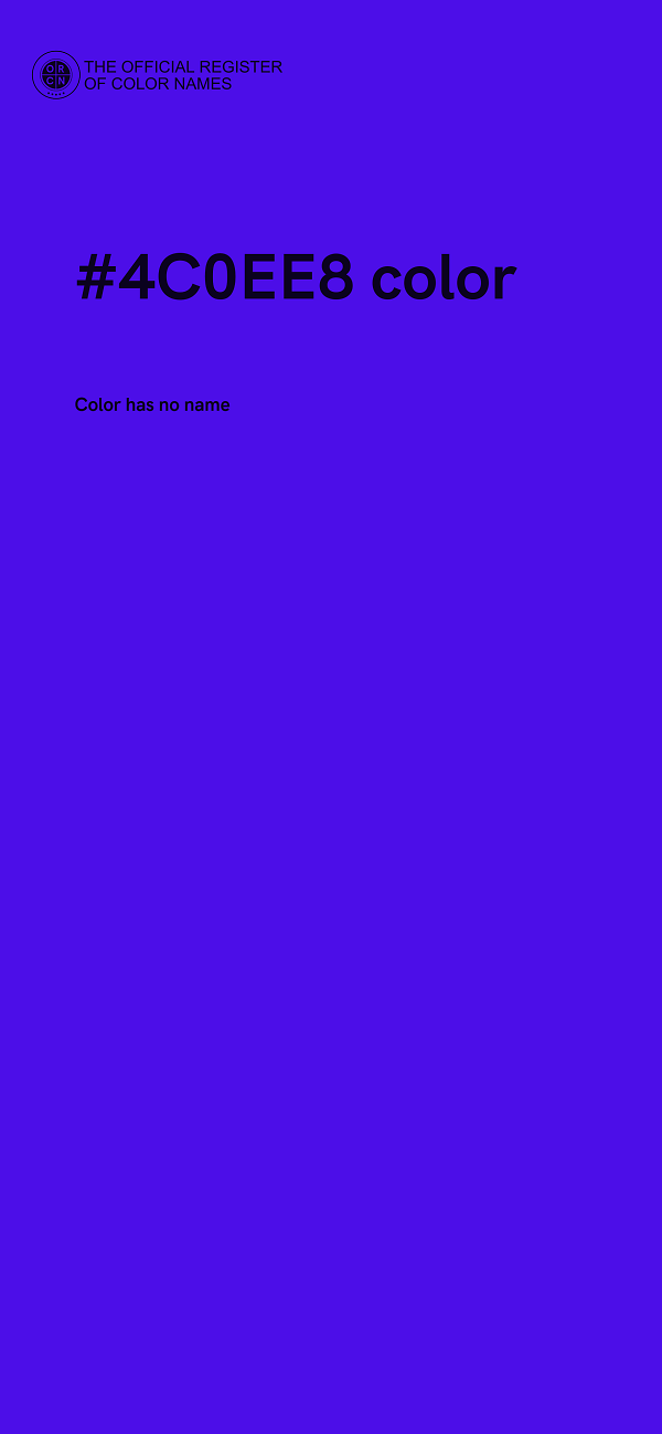 #4C0EE8 color image