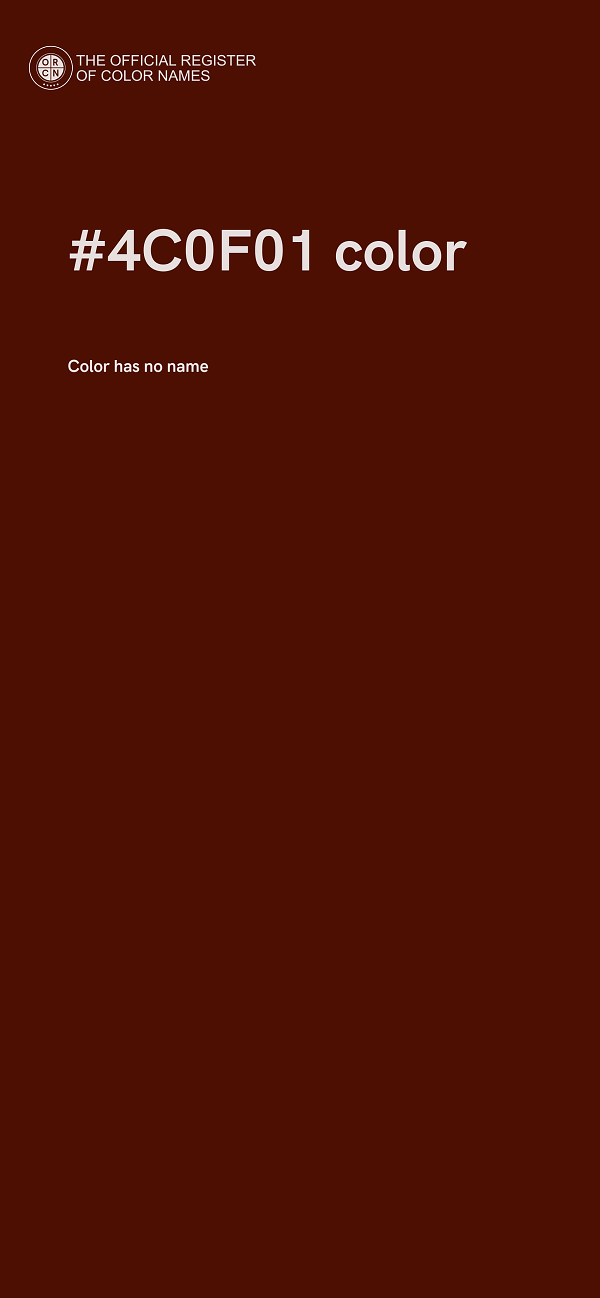 #4C0F01 color image