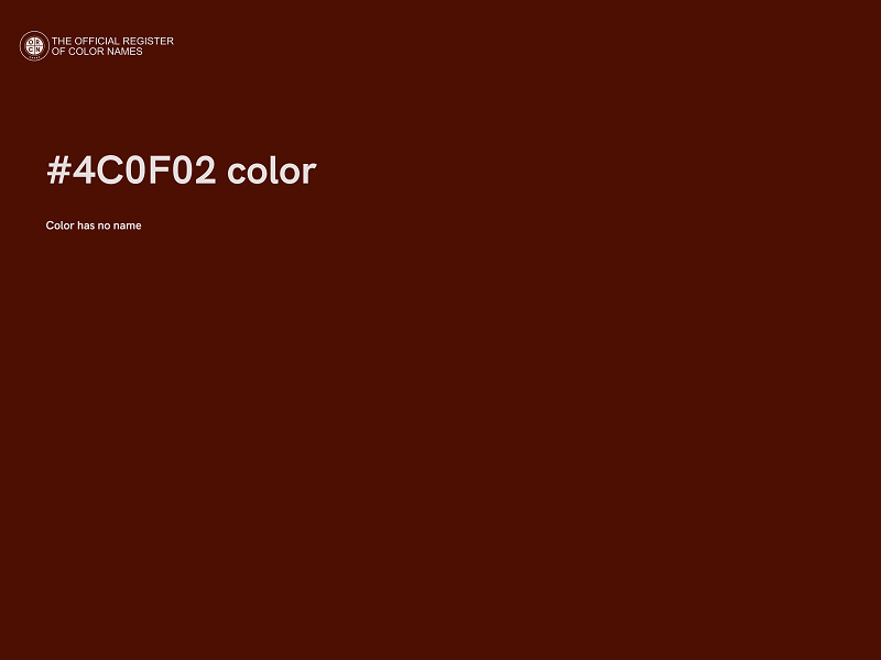 #4C0F02 color image