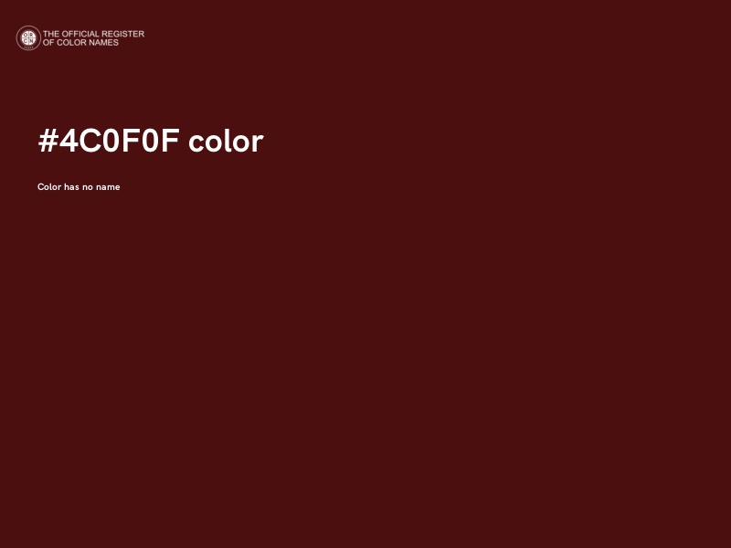 #4C0F0F color image