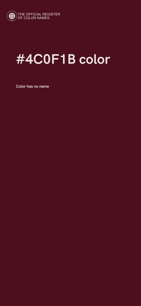 #4C0F1B color image