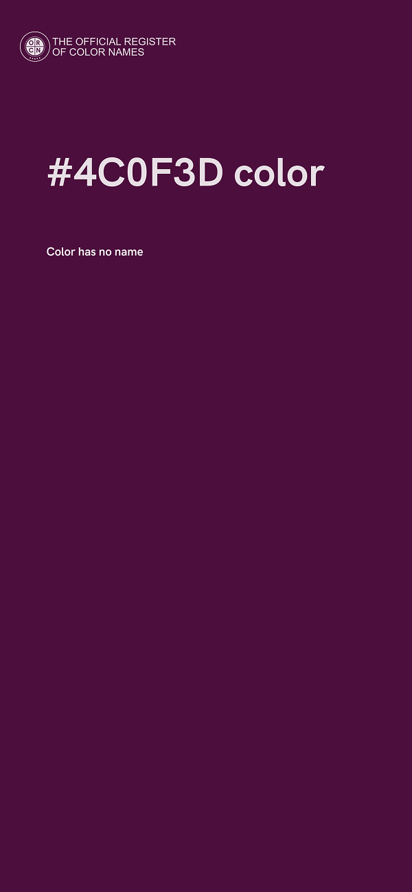 #4C0F3D color image