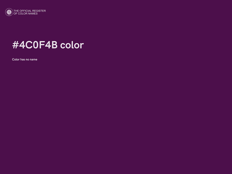 #4C0F4B color image