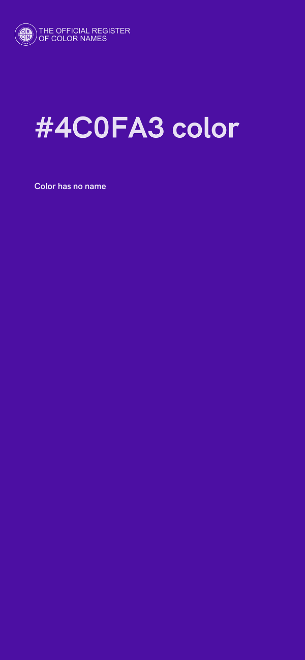 #4C0FA3 color image