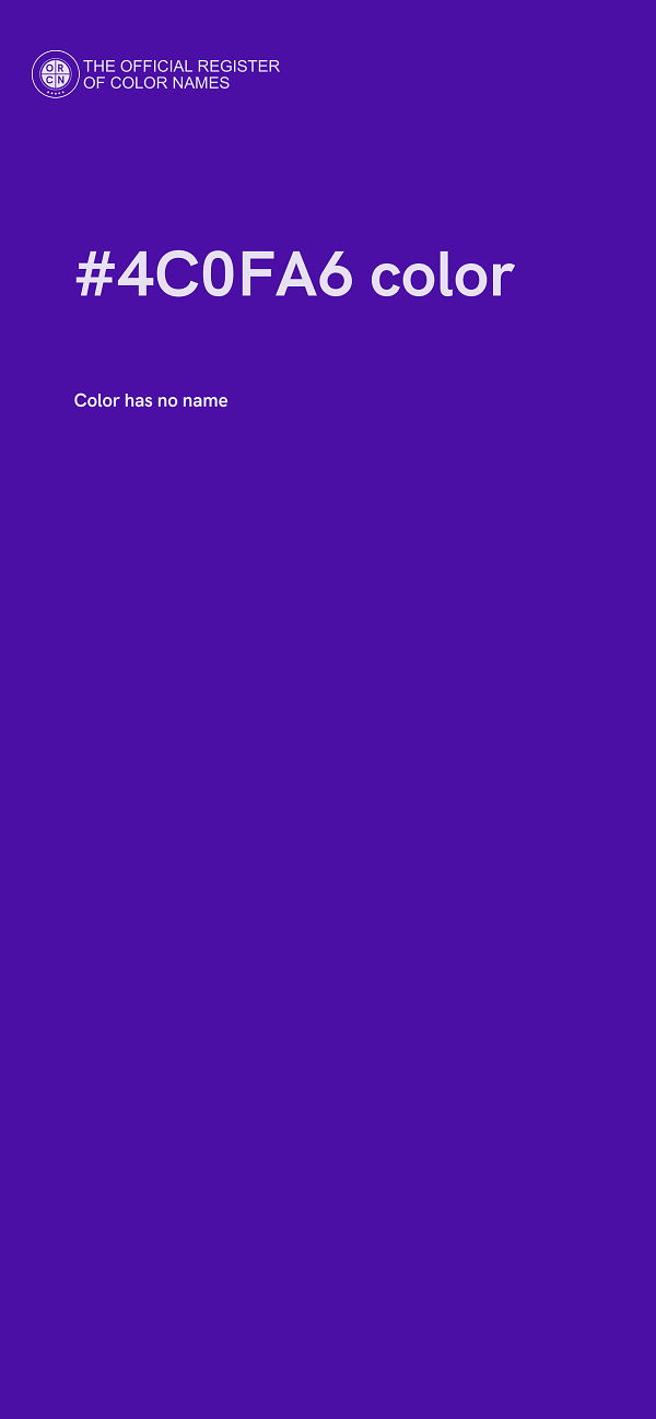 #4C0FA6 color image