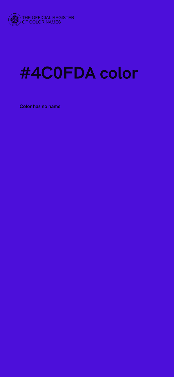 #4C0FDA color image