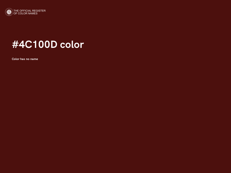 #4C100D color image